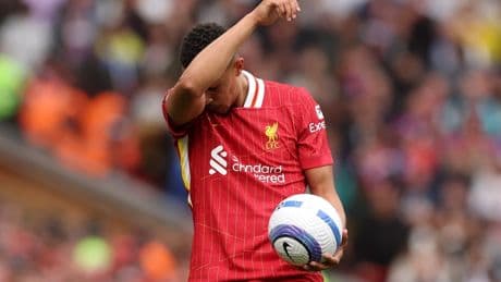 Trent Alexander-Arnold breaks down in tears and kisses badge as he gets emotional send-off from Liverpool fans