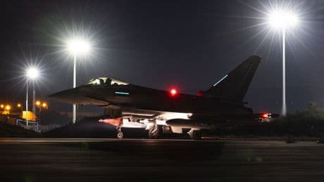 British forces strike Houthi military target in Yemen in joint operation with US