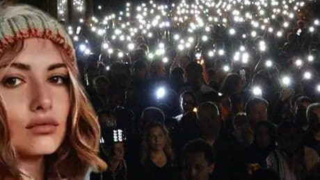 Trabzon'da boşanma aşamasındaki kocasının katlettiği Sinem için 'ışıklı' anma