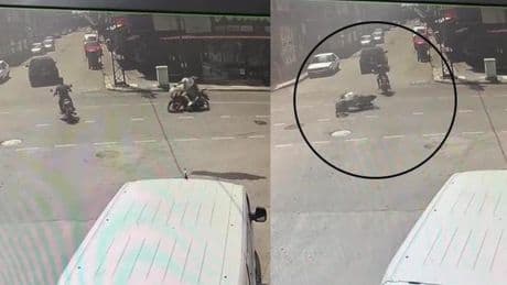 Hatay'da kazayı önlemek isterken metrelerce sürüklendi! O anlar kamerada