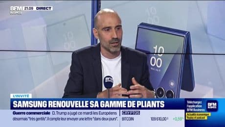 François Hernandez (Samsung Electronics France) : Samsung présente ses nouveaux smartphones - 09/07
