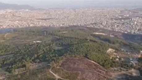İzmir Buca'da orman yangını! Gün ağardı, yangına hava müdahalesi yeniden başladı