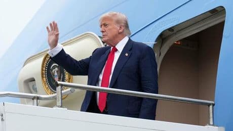 Ankunft in Schottland: Trump warnt Europa vor Migranten und Windrädern