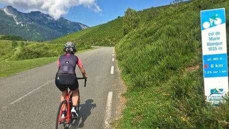 En bici por el lado fácil del Col de Marie Blanque
