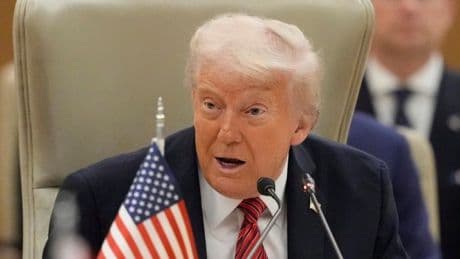 Pressekonferenz mit Donald Trump in Riad