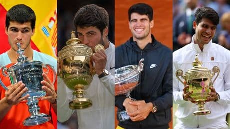 Los 5 Grand Slam y 15 torneos de Carlos Alcaraz: un palmarés meteórico tras vencer en Roland Garros por segunda vez