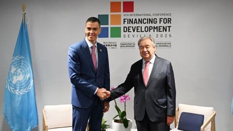 Sánchez y Guterres reivindican la "multilateralidad" de la ONU y la autonomía de cada Gobierno sobre el gasto militar