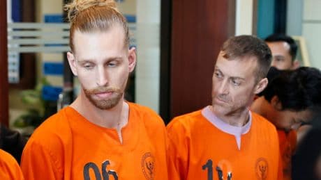 Two British men arrested for ‘trying to smuggle a kilogram of cocaine’ into Bali