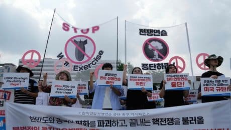 South Korean and US militaries begin annual summertime drills to cope with North Korean threats