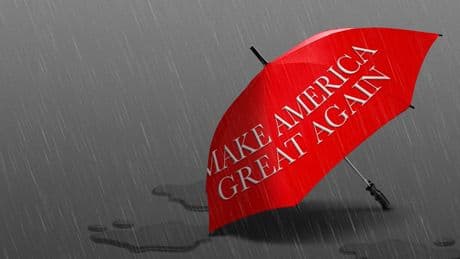 It might rain on President Trump's parade