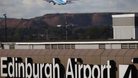 Edinburgh Airport suspends all flights due to air traffic control problem