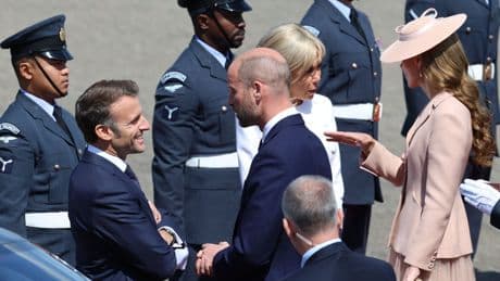Macron arrives in UK promising co-operation on issues including migration