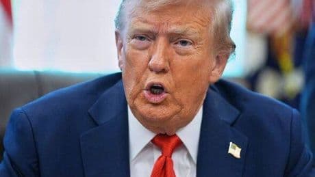 Furious President Trump's issues five word banishment to intruder on live TV