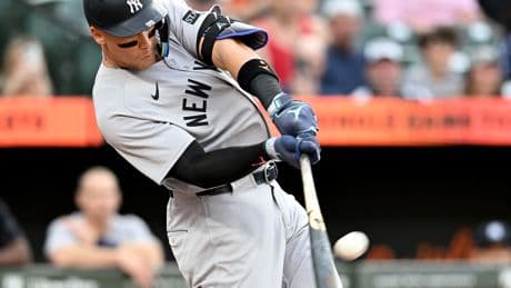 Aaron Judge’s heroics not enough as Yankees fall to Orioles
