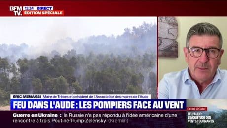 Incendie dans l’Aude: “C’est un véritable drame qui va plonger notre département dans un marasme indéfinissable”, indique le maire de Trèbes