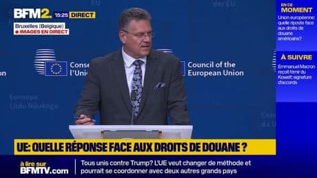 Droits de douane: "Les 30% sont absolument inacceptables", déclare le commissaire européen au Commerce Maros Sefcovic