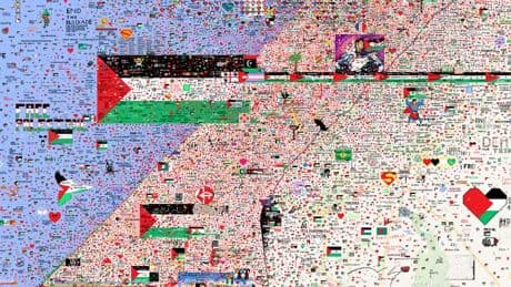 Des cœurs pour Gaza, "stop génocide", la liste d'Epstein… Sur Wplace, une "Pixel War" très politique