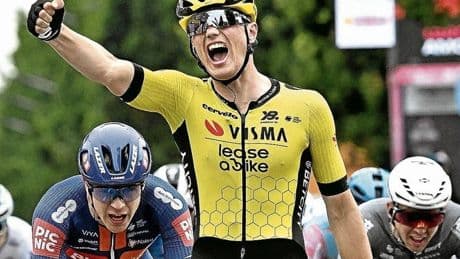 Kooij culmina la sinfonía de Van Aert