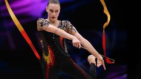 Rhythmische Sportgymnastik: Darja Varfolomeev holt EM-Bronze trotz Reifenpanne und Duttpech