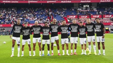 Fenerbahçeli futbolculardan Hollanda'da Gazze'ye destek!