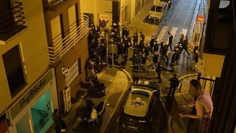 Violentos altercados en la previa del Betis-Fiorentina