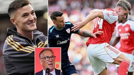 Paul Merson sends Benjamin Sesko warning to Man United and reveals who could be the 'gamechanger' in the Premier League title race