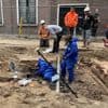 Resten middeleeuws dorp gevonden tijdens rioolwerkzaamheden in Leiden