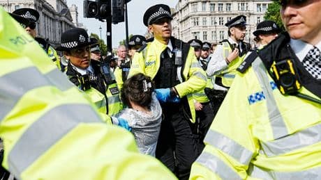 Almost 900 arrested at Palestine Action protest in Parliament Square as hundreds defied ban, police say