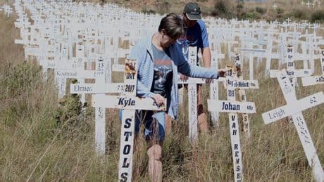 A hillside of white crosses fuels a misleading story about South Africa's farm killings
