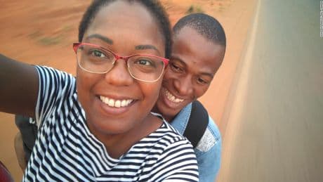 She asked a stranger for directions on vacation. Two weeks later they were engaged