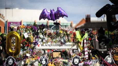 Flowers laid at Ozzy Osbourne memorial to be composted for singer’s final resting place