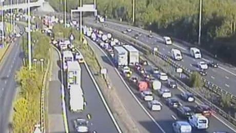 M60 traffic chaos as 'multi-vehicle crash' sparks 5 mile queues on major motorway