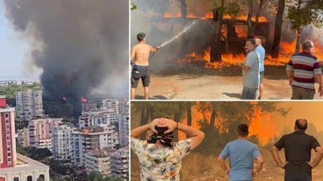 Son dakika... Orman yangınlarında son durum | Antalya'da 3 ilçede yangın! Anonslarla evler tahliye edildi