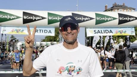 Luis Enrique, en las calles de Barcelona