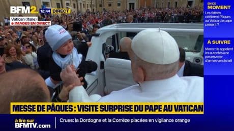 Week-end de Pâques : le pape François s’offre un bain de foule à la basilique Saint-Pierre