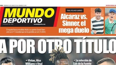 Portada de hoy de la Edición Bizkaia-Araba de Mundo Deportivo