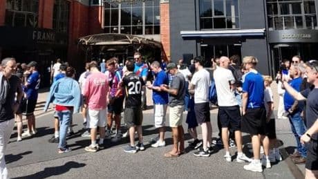 Chelsea fans face CHAOS as thousands are stuck outside Stamford Bridge ahead of Crystal Palace clash after fault with new ticketing system