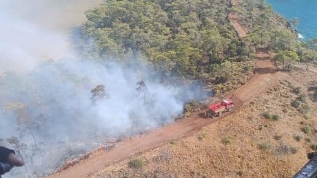 Muğla Fethiye'de orman yangını: Havadan ve karadan müdahale sürüyor
