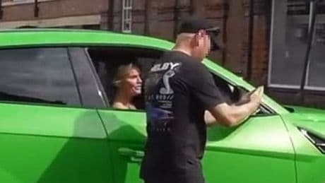 Kerry Katona reprimanded by police after holding up traffic in £250k car for fan selfie