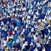 EN IMAGES. 3 076 Schtroumpfs réunis dans cette ville bretonne, qui détient ainsi le record mondial