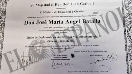 Anticorrupción investiga si el comisionado del Gobierno para la dana falsificó su título: "No finalizó sus estudios"