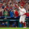 Schwarber hits 50th homer and Suárez strikes out 12 as Phillies extend lead over Mets with 9-3 win