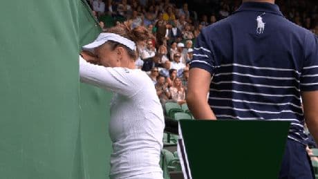 Wimbledon champion breaks down in tears on court moments before crashing out