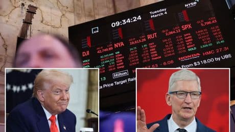 Dow futures sink more than 600 points after Trump threatens tariffs against Apple, EU