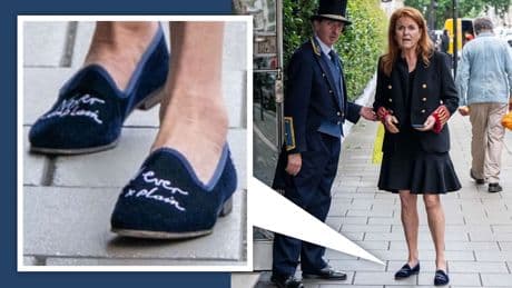 Mitten im Skandal um Ex-Mann Prinz Andrew - Fergies bizarre Schuh-Botschaft