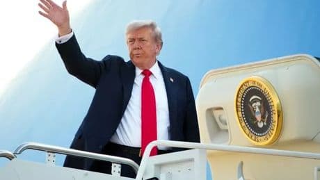 Donald Trump-Vladimir Putin LIVE as US president boards Air Force One to Alaska summit