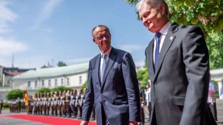 Litauen-Besuch: Merz: Werden Bündnisgebiet gegen jede Aggression verteidigen