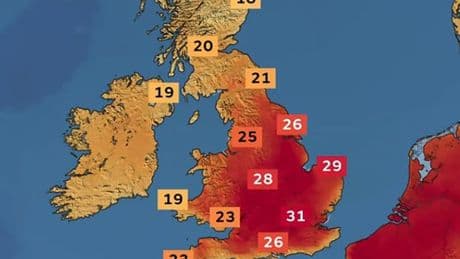 Exact date Britain to be hotter than Rio de Janeiro as mercury tops 30C in days