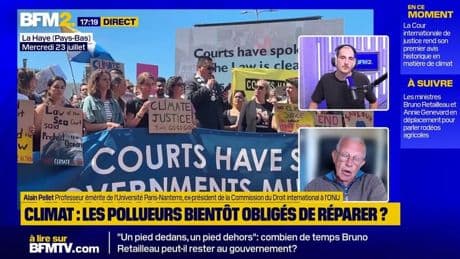 Climat: "Un coup de patte envoyé à Trump", réagit Alain Pellet, après le verdict de la Cour internationale de justice