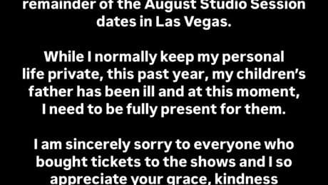 Kelly Clarkson abruptly cancels Las Vegas residency shows as she reveals ex-husband’s health battle